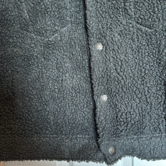 Levi’s men’s black vintage fit Sherpa jacket size small - Picture 4 of 10